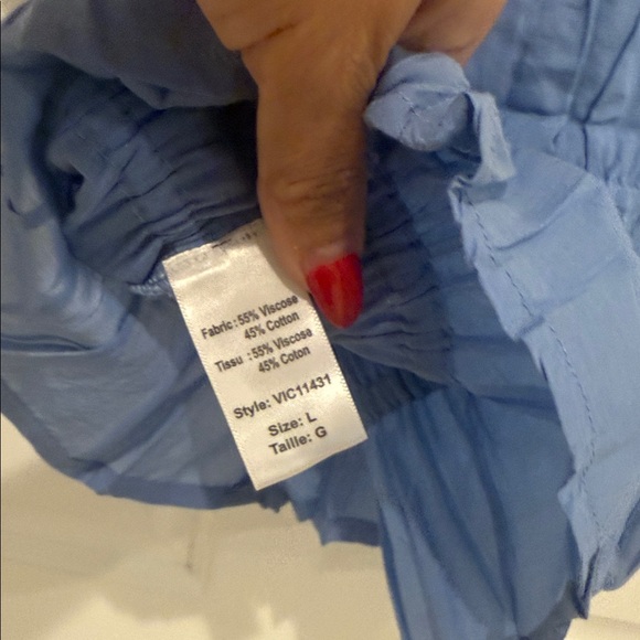 Elan Women’s Sahara Short Sleeves Top In Blue - Picture 7 of 7